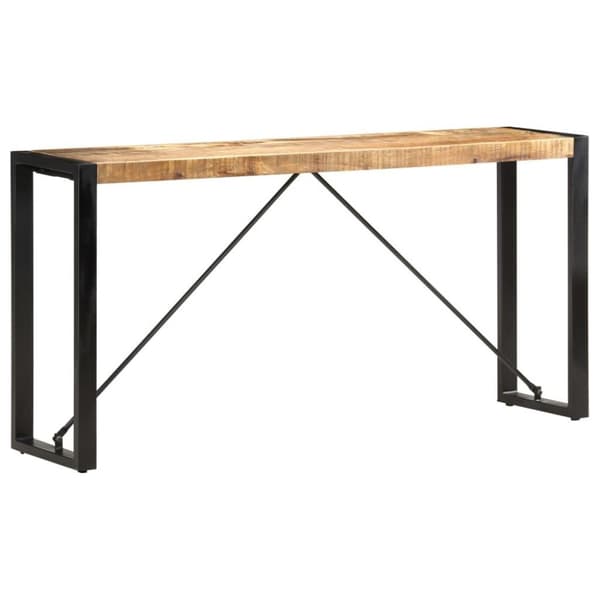 vidaXL Konsolbord 150x35x76 cm massivt mangoträ