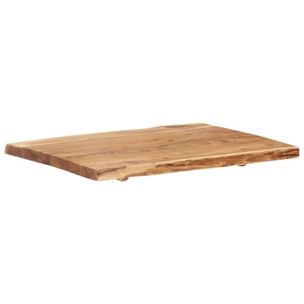 vidaXL Bordsskiva massivt akaciaträ 80x(50-60)x3,8 cm