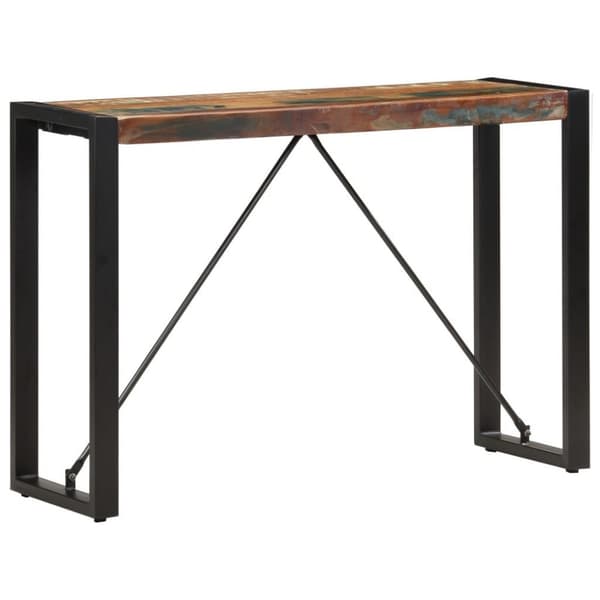 vidaXL konsolbord 110x35x76 cm massivt genbrugstræ