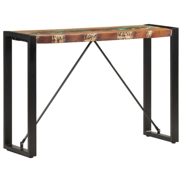vidaXL konsolbord 110x35x76 cm massivt genbrugstræ