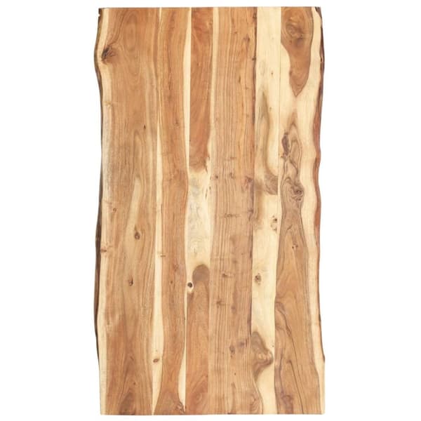 vidaXL Bordsskiva massivt akaciaträ 118x(50-60)x3,8 cm