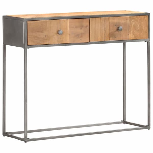 vidaXL konsolbord 90x30x75 cm massivt genbrugstræ