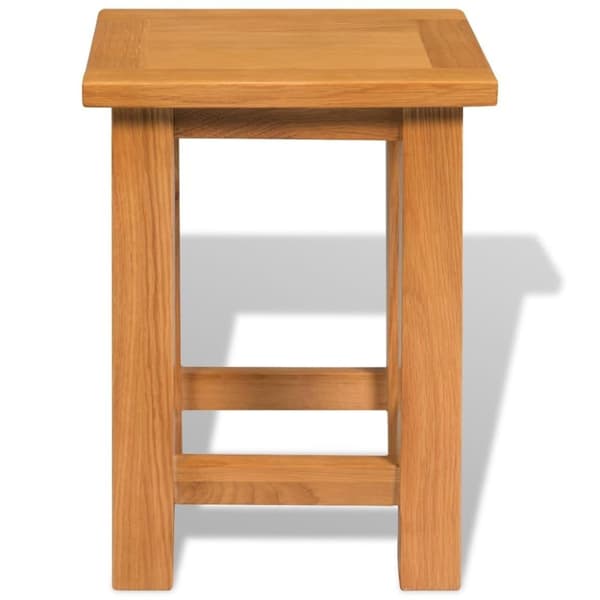 vidaXL endeborde 2 stk. 27x24x37 cm massivt egetræ