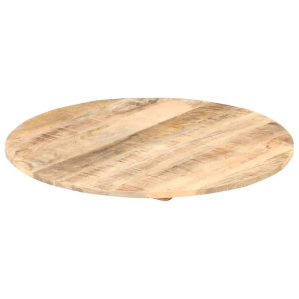 vidaXL Bordsskiva i massivt mangoträ rund 15-16 mm 70 cm