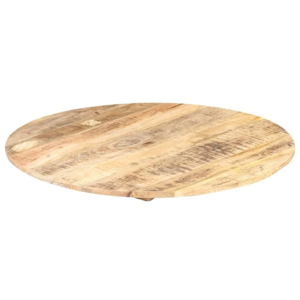 vidaXL Bordsskiva i massivt mangoträ rund 15-16 mm 70 cm