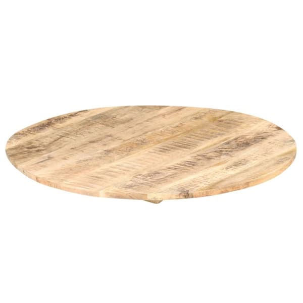 vidaXL Bordsskiva i massivt mangoträ rund 15-16 mm 70 cm