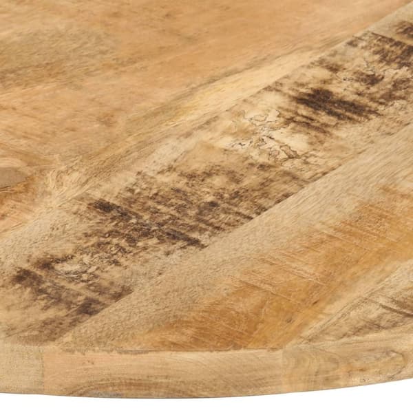vidaXL Bordsskiva i massivt mangoträ rund 25-27 mm 70 cm