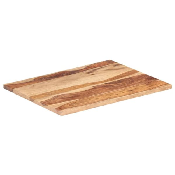 vidaXL Bordsskiva i massivt sheshamträ 25-27 mm 60x80 cm