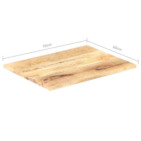 vidaXL Bordplate heltre mango 25-27 mm 70x60 cm