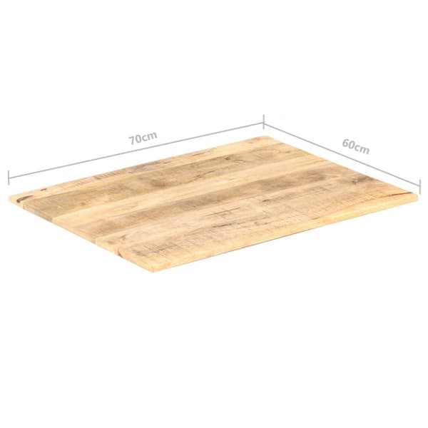 vidaXL Bordplate heltre mango 15-16 mm 70x60 cm