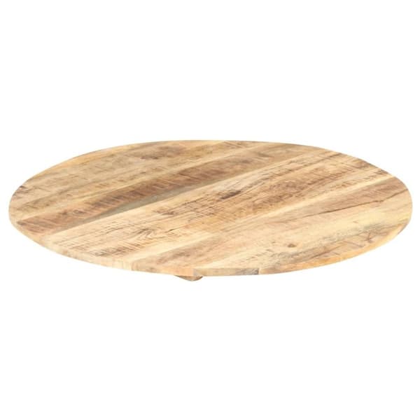 vidaXL Pöytälevy täysi mangopuu pyöreä 15-16 mm 80 cm