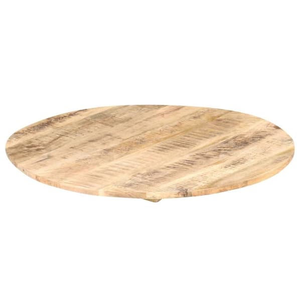 vidaXL Pöytälevy täysi mangopuu pyöreä 15-16 mm 80 cm