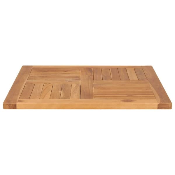 vidaXL Bordplate heltre teak 70x70x2,5 cm