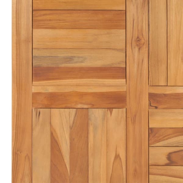 vidaXL Bordplate heltre teak 70x70x2,5 cm