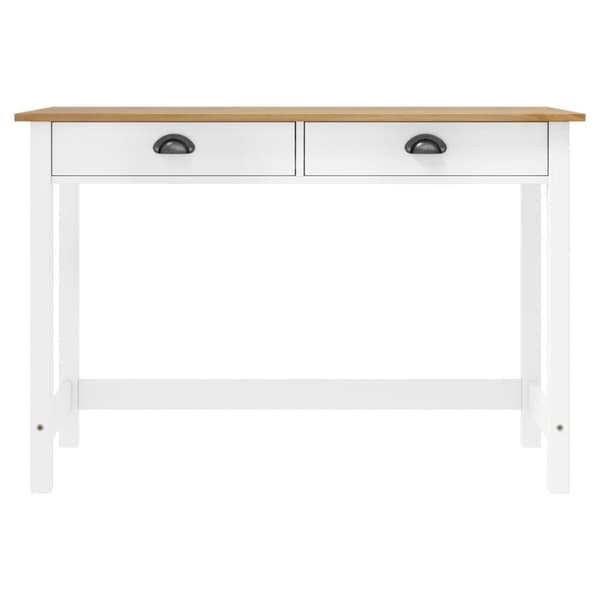 vidaXL Konsollbord Hill med 2 skuffer 110x45x74 cm heltre furu