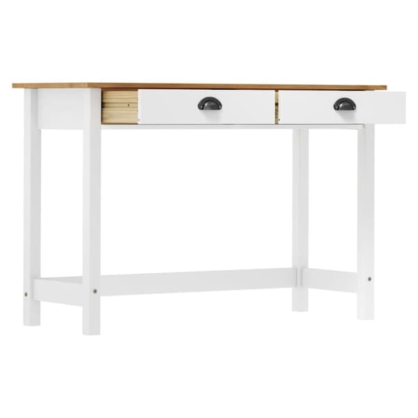 vidaXL konsolbord Hill med 2 skuffer 110x45x74 cm massivt fyrretræ