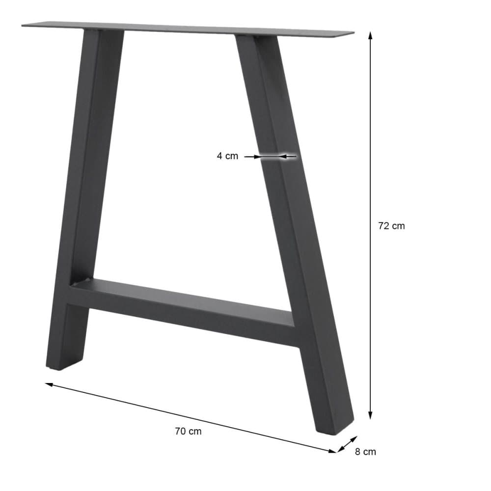 Bordsben tabell ram En design industriell design tabellen bas 70 x 72 cm stål