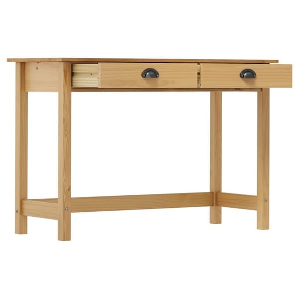 vidaXL Konsollbord Hill med 2 skuffer 110x45x74 cm heltre furu