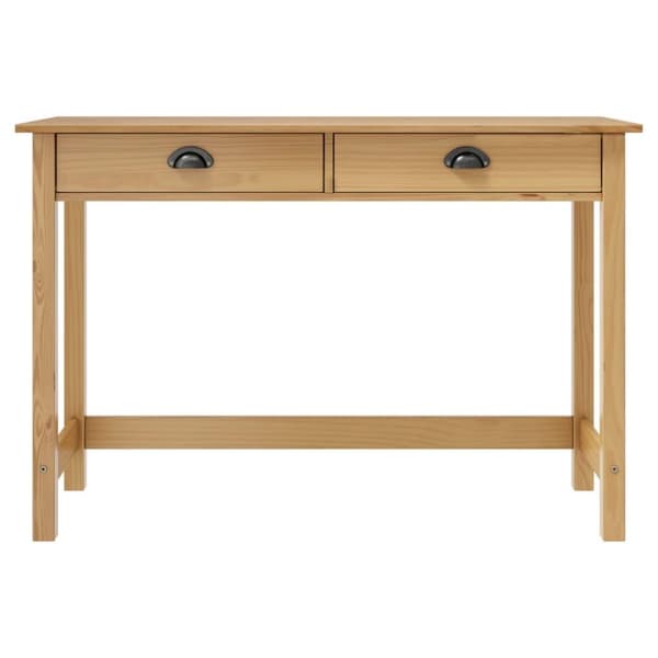 vidaXL Konsollbord Hill med 2 skuffer 110x45x74 cm heltre furu