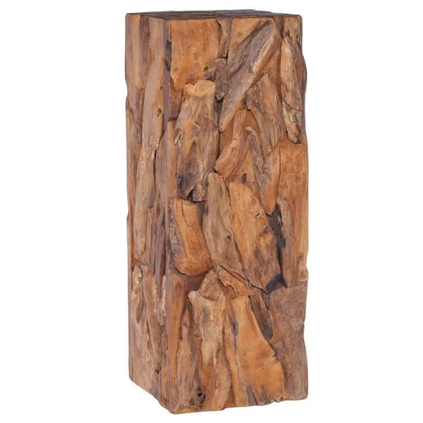 vidaXL sidebord 30x30x80 cm massivt teaktræ