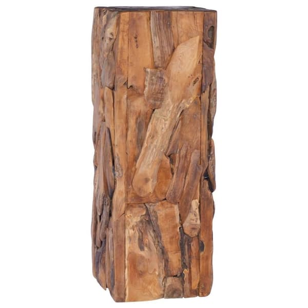 vidaXL sidebord 30x30x80 cm massivt teaktræ