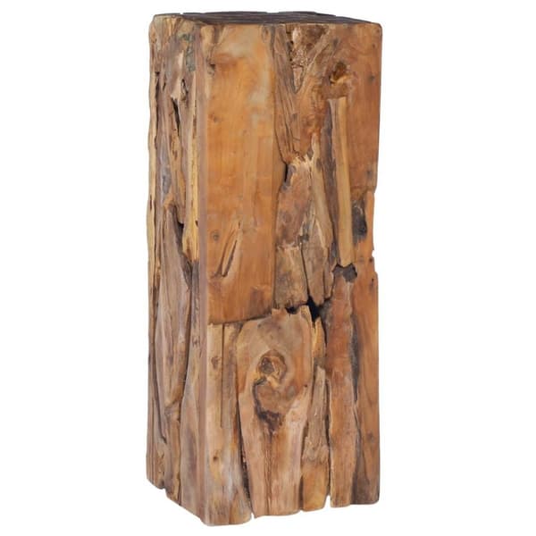 vidaXL sidebord 30x30x80 cm massivt teaktræ