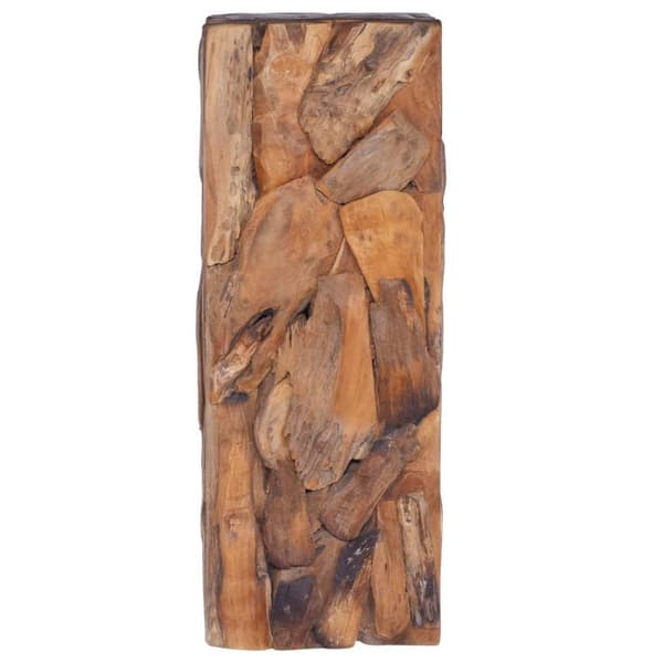 vidaXL sidebord 30x30x80 cm massivt teaktræ