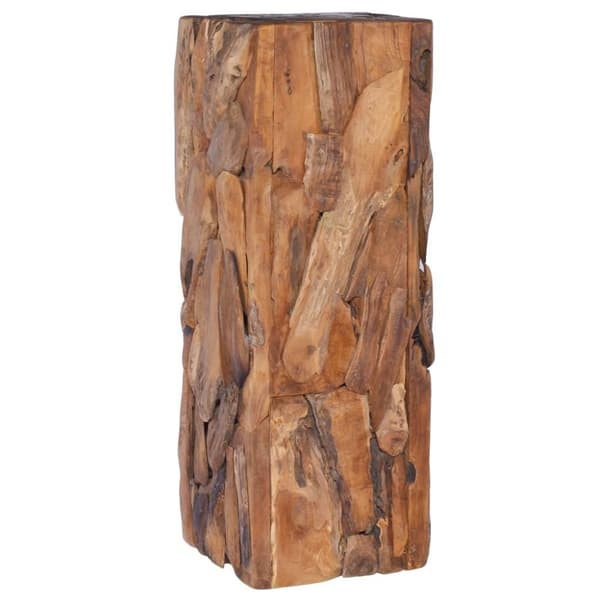 vidaXL sidebord 30x30x80 cm massivt teaktræ