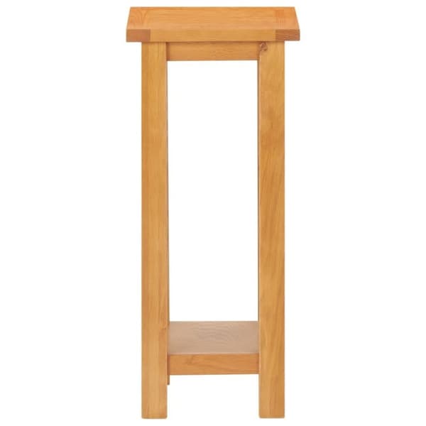 vidaXL sidebord 27x24x55 cm massivt egetræ