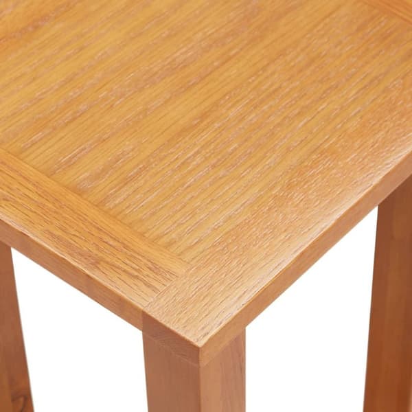 vidaXL sidebord 27x24x55 cm massivt egetræ