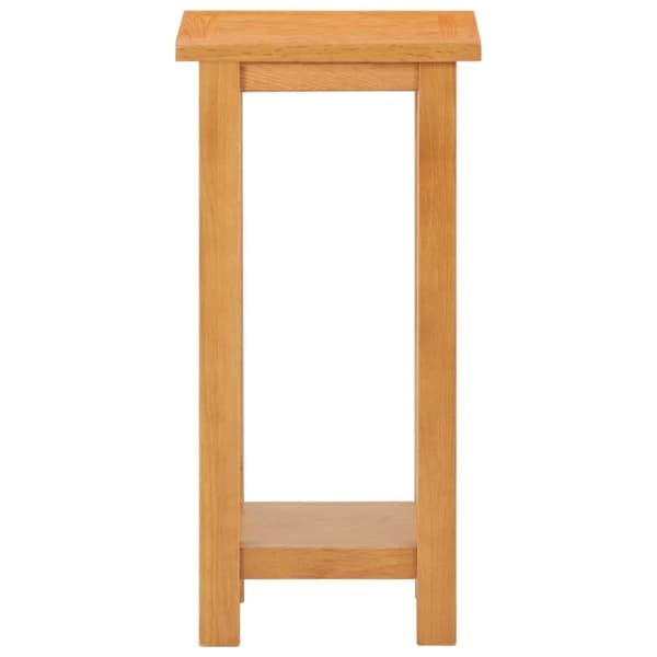 vidaXL sidebord 27x24x55 cm massivt egetræ
