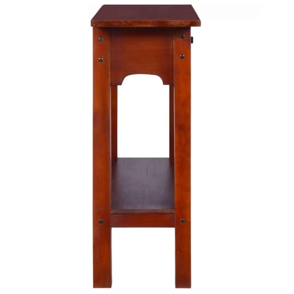 vidaXL konsolbord 90x30x75 cm massivt mahognitræ klassisk brun