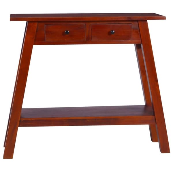 vidaXL konsolbord 90x30x75 cm massivt mahognitræ klassisk brun
