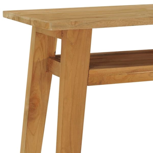 vidaXL Konsollbord 120x35x75 cm heltre teak