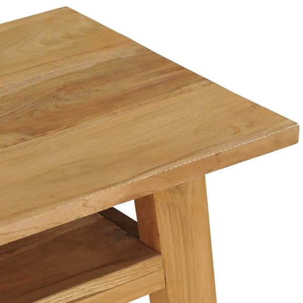 vidaXL konsolbord 120x35x75 cm massivt teaktræ