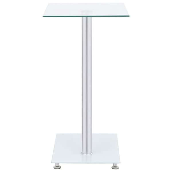 vidaXL Sidebord u-formet gjennomsiktig 45x30x58 cm herdet glass