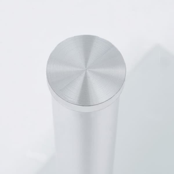 vidaXL Sidebord u-formet gjennomsiktig 45x30x58 cm herdet glass