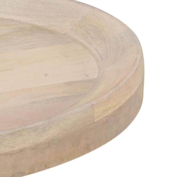 vidaXL sidebord Ø50x55 cm massivt mangotræ