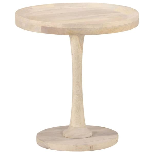 vidaXL sidebord Ø50x55 cm massivt mangotræ