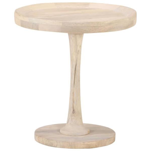 vidaXL sidebord Ø50x55 cm massivt mangotræ