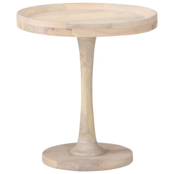 vidaXL sidebord Ø50x55 cm massivt mangotræ