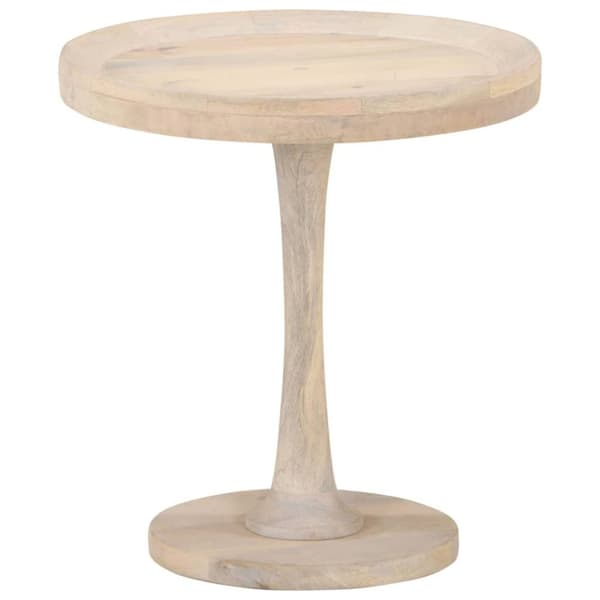 vidaXL sidebord Ø50x55 cm massivt mangotræ