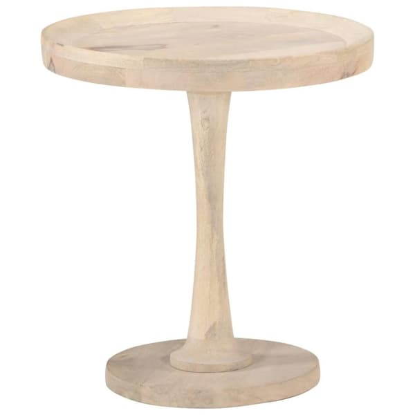 vidaXL sidebord Ø50x55 cm massivt mangotræ