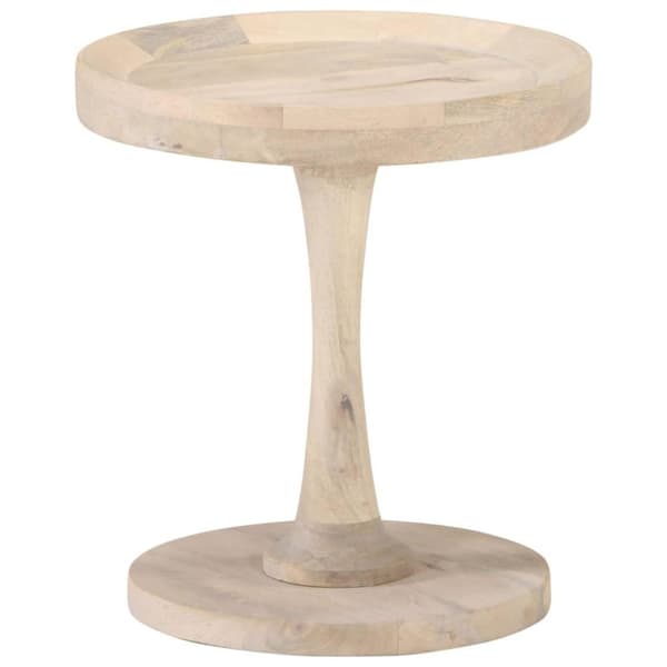 vidaXL sidebord Ø40x45 cm massivt mangotræ