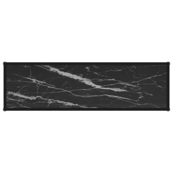 vidaXL Konsolbord svart 120x35x75 cm härdat glas