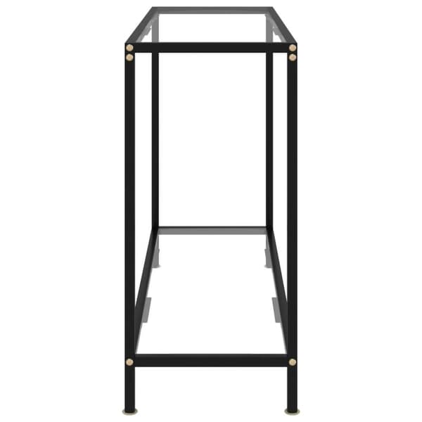 vidaXL Konsolbord transparent 100x35x75 cm härdat glas