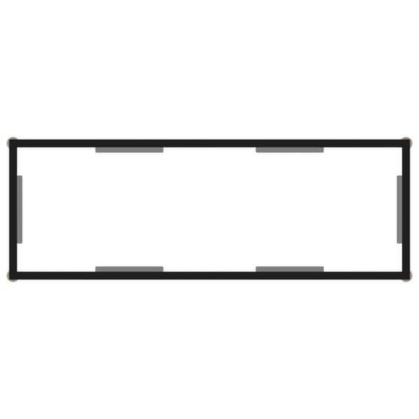 vidaXL Konsolbord transparent 100x35x75 cm härdat glas