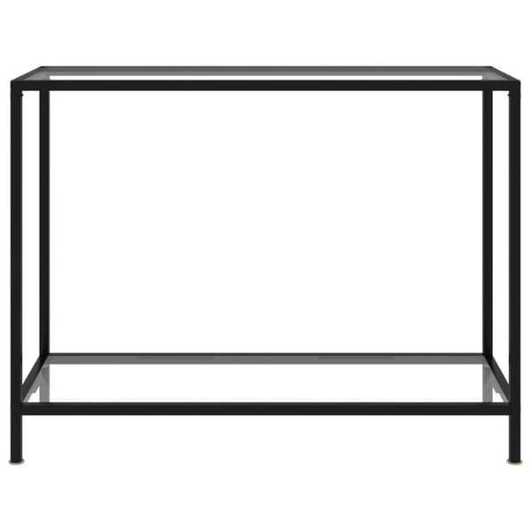 vidaXL Konsolbord transparent 100x35x75 cm härdat glas