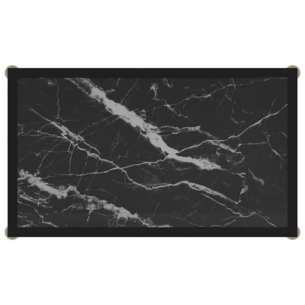 vidaXL konsolbord 60x35x75 cm hærdet glas sort