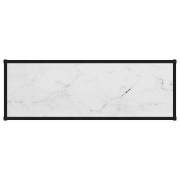 vidaXL konsolbord 100x35x75 cm hærdet glas hvid